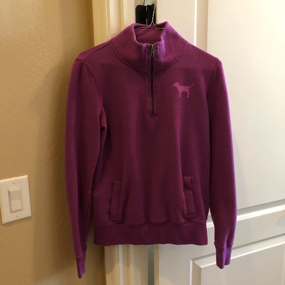 VS PINK XS  1/4 Zip Sweatshirt